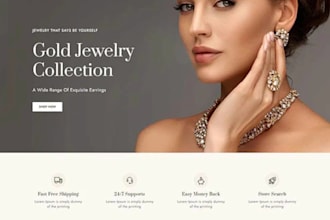 design jewelry website jewelry shopify store watch, ring fashion shopify store