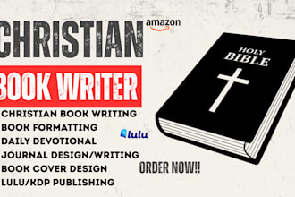 christian book ghostwriting fiction book writer memoir novel to 60k words