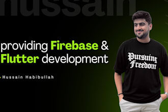 develop flutter app with firebase for android and ios