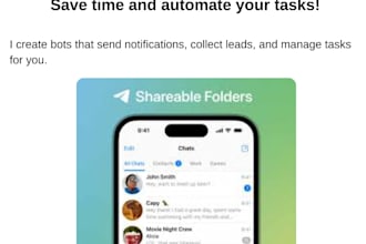 build a telegram bot for orders, notifications or automation