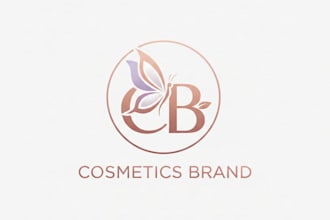 design a luxurious and modern cosmetics brand logo