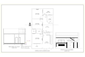 design professional 2d architectural floor plans in autocad house office