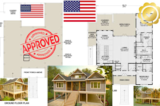 design architectural and structural drawings with pe stamp