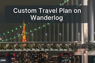 create a travel plan for your trip to japan
