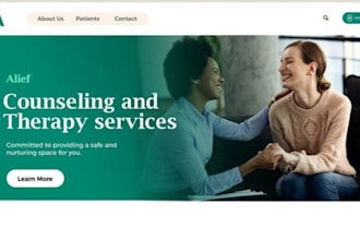 therapy website design, therapy website redesign, wellness website design
