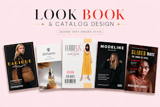 design lookbook design, product catalog and magazine layout