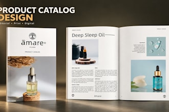 design a professional product catalog and fashion lookbook