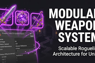 build a modular weapon and ability system for your unity roguelike