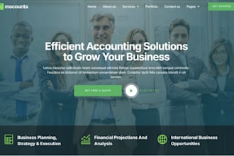 build squarespace accounting website finance service website bookkeeping website