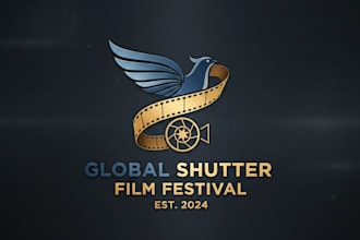 design a creative and professional film festival logo