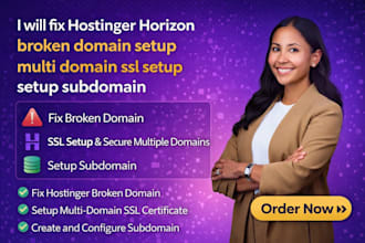 fix hostinger horizon broken domain setup multi domain ssl setup setup subdomain