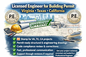 provide architectural permit drawings building permit drawings for city permit
