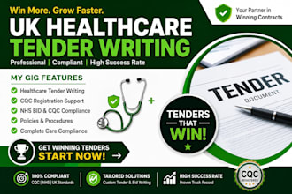 write healthcare tender nhs bids cqc registration rfp responses, homecare tender