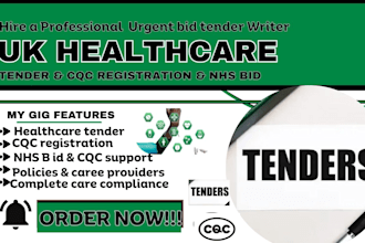 write healthcare tender nhs bids cqc registration rfp responses, homecare tender