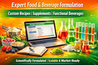 do food formulation, supplement and beverage as a formulation chemist