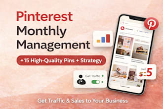 pinterest virtual assistant for monthly pin management