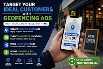 create geofencing and geotargeting ads to boost local business sales