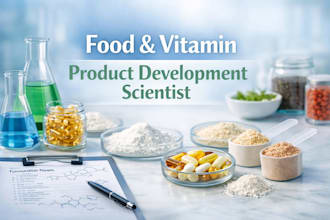do food formulation, product development formulation scientist and vitamin