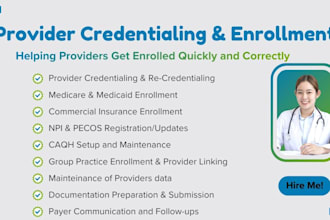 do provider credentialing and enrollment for US healthcare providers