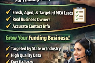provide verified mca leads for funding companies
