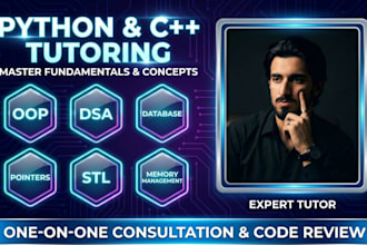 be your expert tutor for cpp, python, dsa, and oop concepts