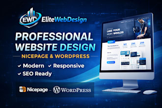 design or redesign a professional nicepage or wordpress website
