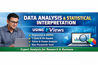 perform econometrics and statistical analysis using eviews