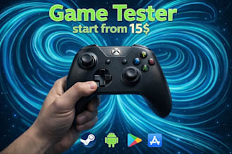 play, test and give review for your mobile or PC game