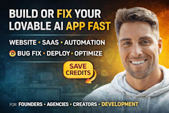 build lovable ai website app lovable saas mvp, fix lovable website bugs loveable