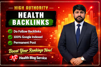 provide health backlinks on health blogs with dofollow SEO guest post service