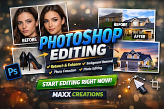 be your photoshop expert with excellent results