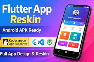customize, reskin and rebrand to make your app modern and bug free