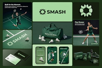 design a minimalist logo and branding kit with brand identity guidelines