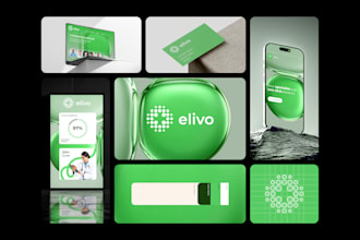 design a minimalist logo and branding kit with brand identity guidelines