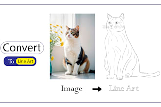 animal art, sketch of any pet