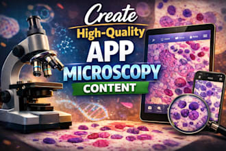create high quality app microscopy content