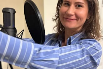record a professional romanian female voice over