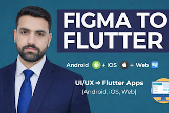 convert figma to flutter mobile app with clean code