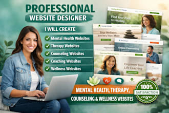 unique and aba therapy, mental health, wellness, counseling or coaching website
