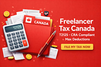 prepare freelancer tax return canada t2125 cra compliant filing legal deduction
