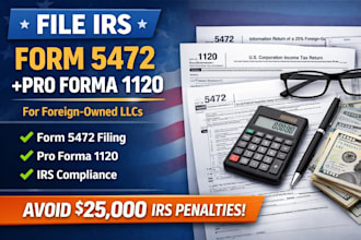 file irs form 5472 and pro forma 1120 for foreign llc