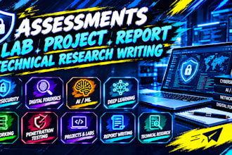 do university assessments, task, projects, report, and technical writing
