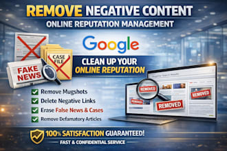 help remove mugshots,erase bad articles,delete negative links,false from google
