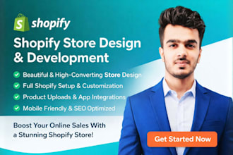 design shopify store, build shopify ecommerce store and website