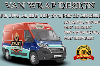create luxury, van wrap, car wrap, vehicle, bus and trailer wrap design