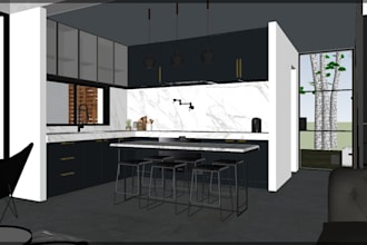 clean and functional architectural 3d model