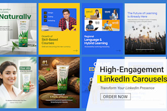 design engaging linkedin carousal to grow your audience