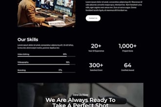 build a filmmaker or videographer portfolio website