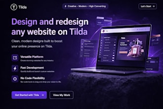 design and redesign any website on tilda
