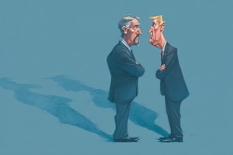 create editorial political cartoon artwork